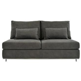 Grigio Gray Armless Loveseat