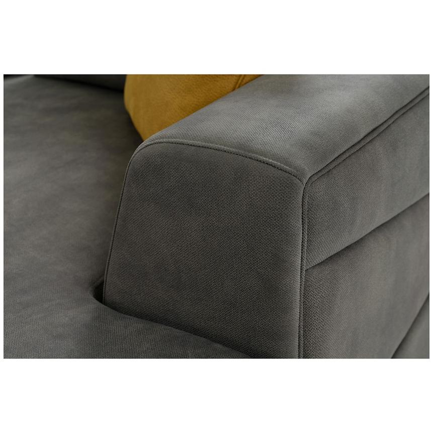 Grigio Gray 2PC Sectional Sofa w/Right Chaise  alternate image, 5 of 7 images.