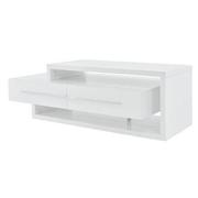 Avanti White Coffee Table w/Casters  alternate image, 2 of 6 images.