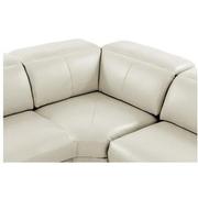 Toronto White Leather Power Reclining Sofa w/Left Chaise  alternate image, 4 of 11 images.