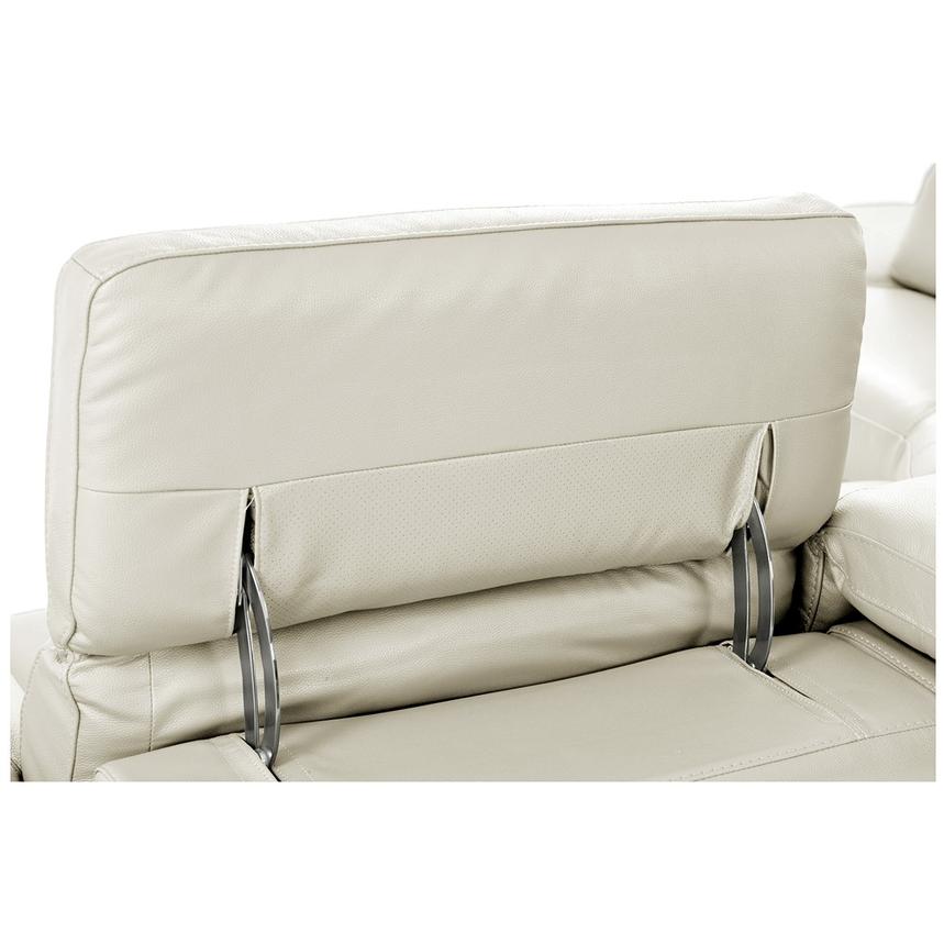 Toronto White Leather Power Reclining Sofa w/Left Chaise  alternate image, 8 of 11 images.