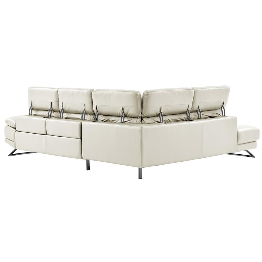 Toronto White Leather Power Reclining Sofa w/Left Chaise alternate image, 3 of 11 images.