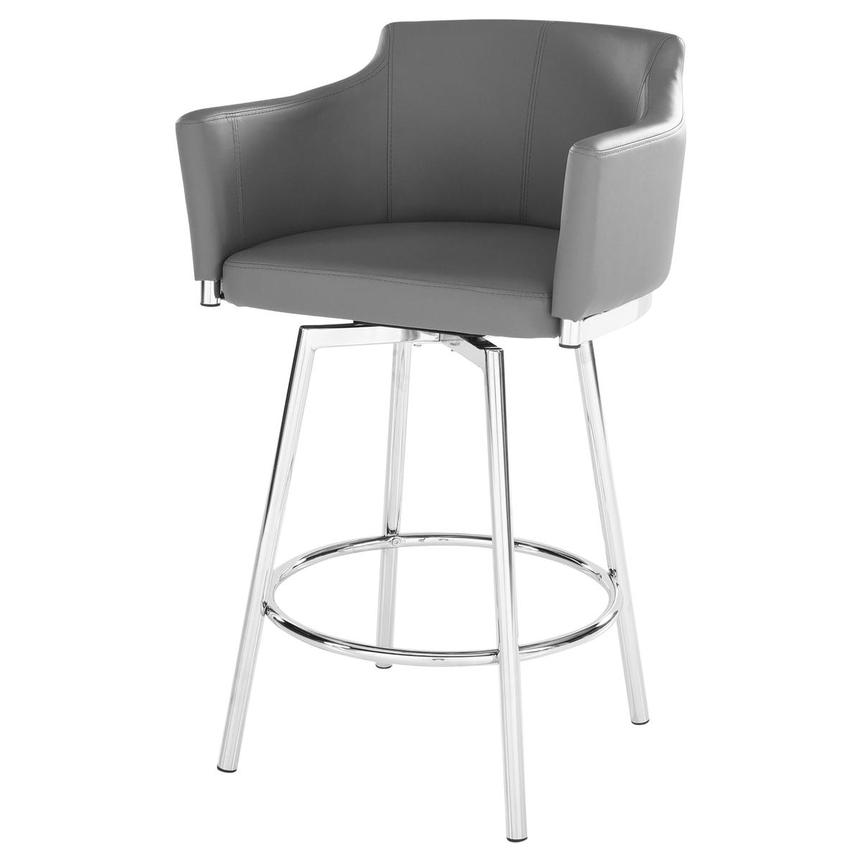 Dusty Gray Swivel Counter Stool  main image, 1 of 6 images.
