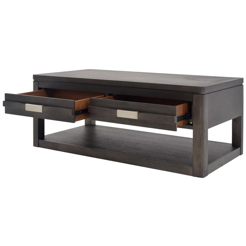 Contour Gray Coffee Table w/Casters  alternate image, 3 of 9 images.