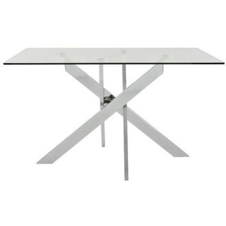 Linden Clear Rectangular Dining Table