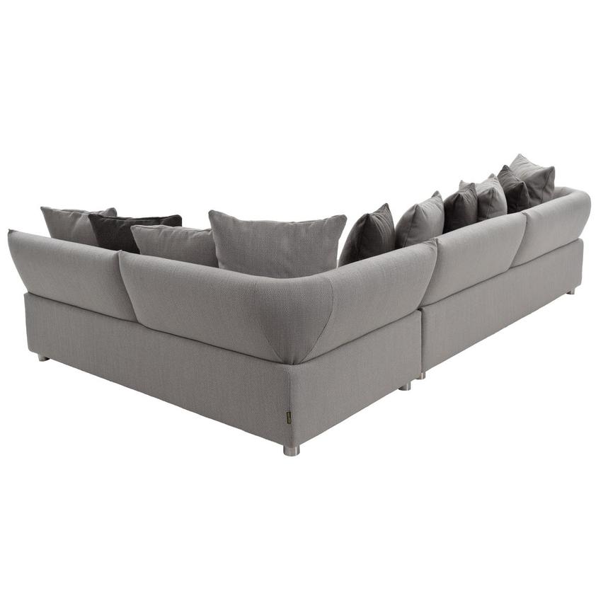 Alonzo Gray Sectional Sofa w/Right Chaise  alternate image, 2 of 6 images.