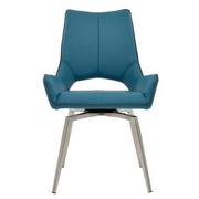 Kalia Blue Swivel Side Chair  main image, 1 of 6 images.