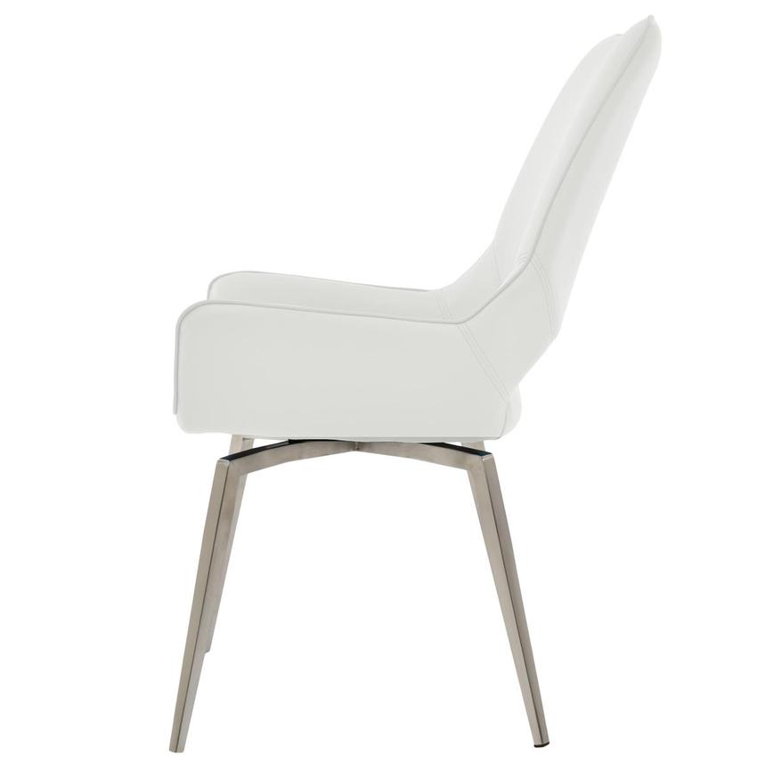 Kalia White Swivel Side Chair  alternate image, 3 of 6 images.