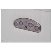 Austin Light Gray Home Theater Leather Seating with 5PCS/3PWR  alternate image, 9 of 11 images.