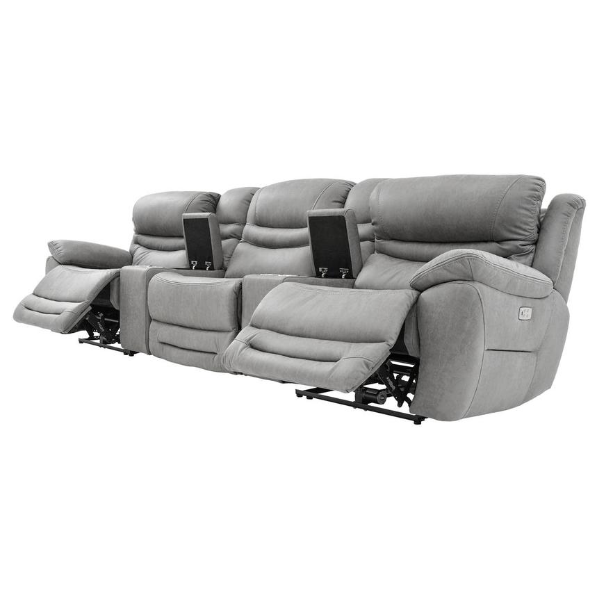 Dan Gray Home Theater Seating with 5PCS/2PWR  alternate image, 4 of 9 images.