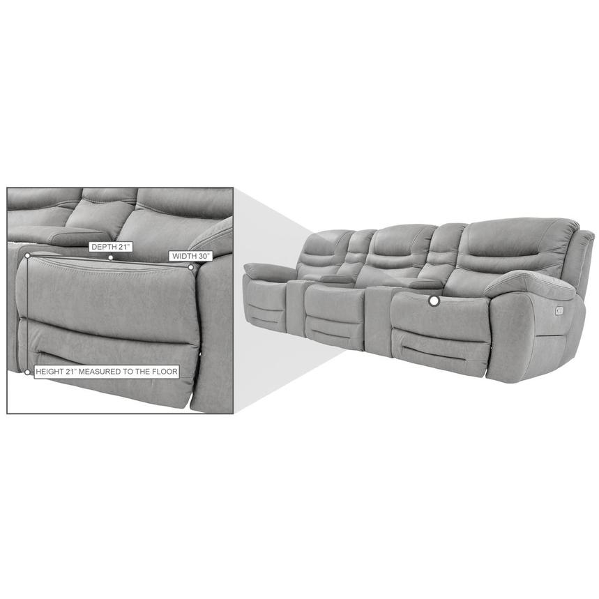 Dan Gray Home Theater Seating with 5PCS/2PWR alternate image, 8 of 9 images.