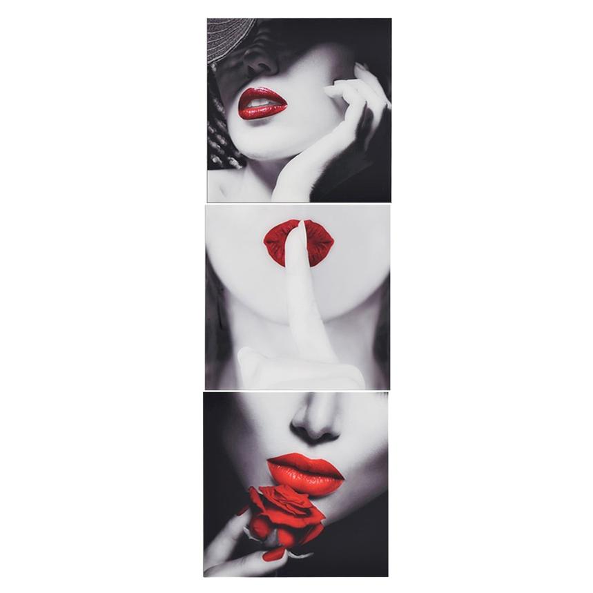 Rouge II Set of 3 Acrylic Wall Art alternate image, 3 of 4 images.