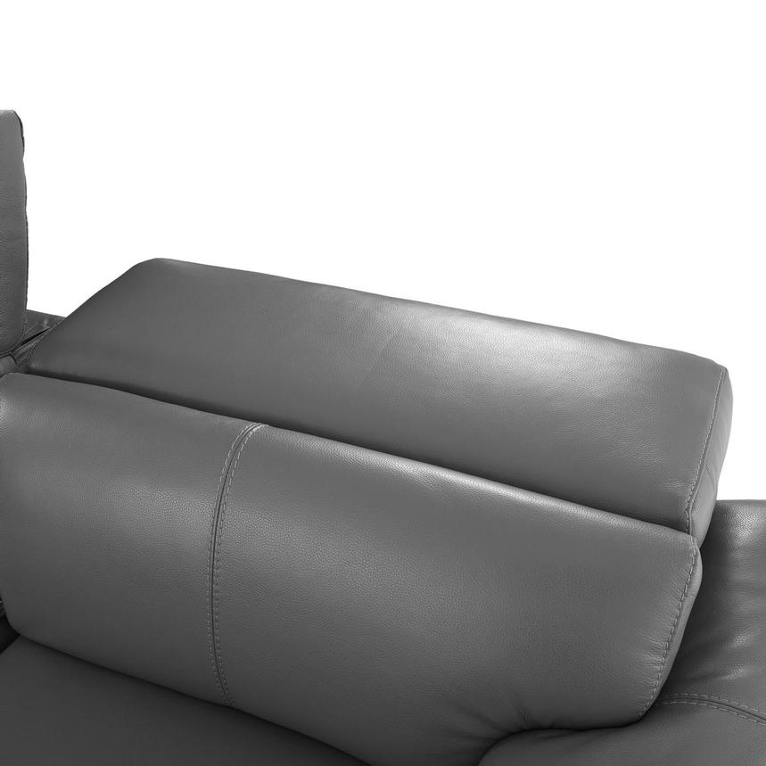 Charlie Gray Leather Power Reclining Sectional with 4PCS/2PWR  alternate image, 8 of 13 images.