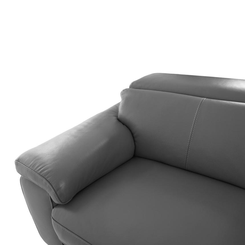 Charlie Gray Leather Power Reclining Sectional with 4PCS/2PWR alternate image, 6 of 13 images.