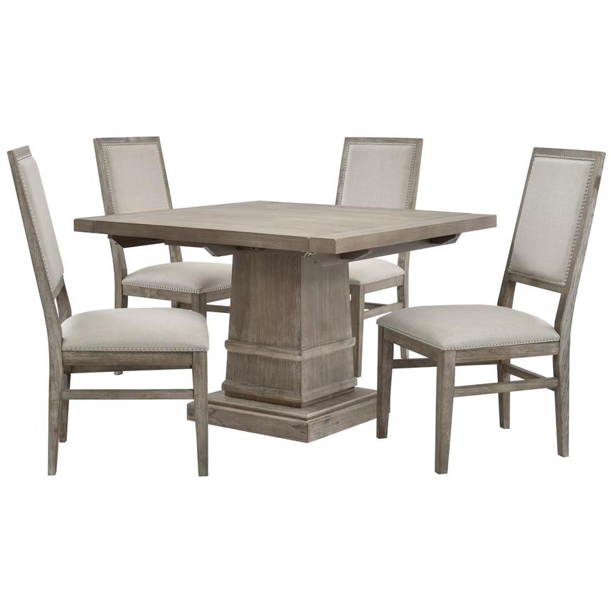 Hudson Gray/Dexter Gray 5-Piece Dining Set  main image, 1 of 16 images.