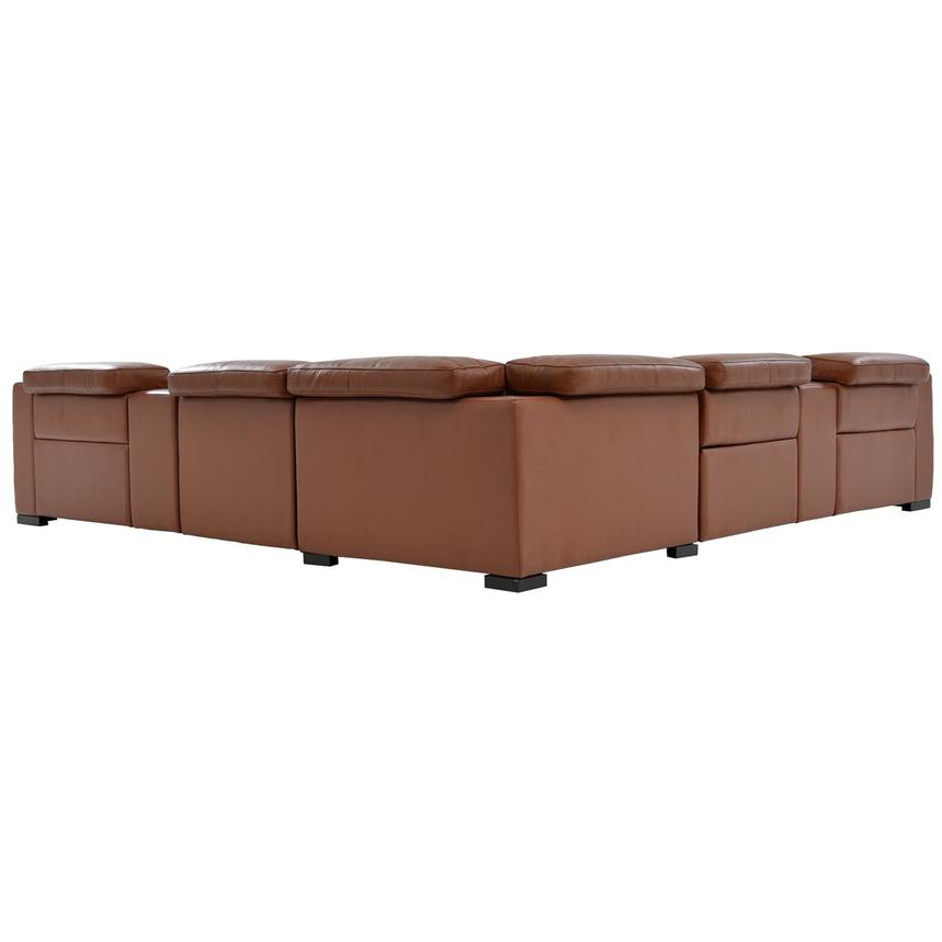 Gian Marco Tan Leather Power Reclining Sectional with 7PCS 3PWR El Dorado Furniture