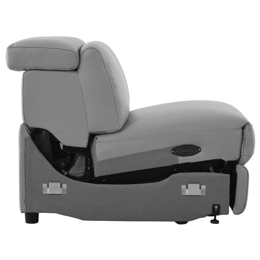 Charlie Light Gray Armless Power Recliner  alternate image, 5 of 5 images.