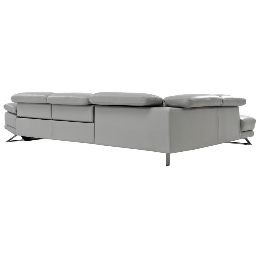 Toronto Silver Leather Power Reclining Sofa w/Left Chaise  alternate image, 5 of 8 images.