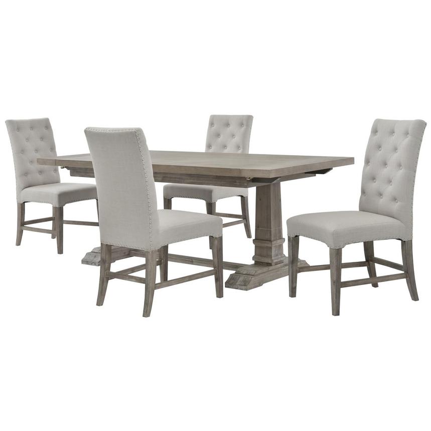 Hudson Beltran Gray 5 Piece Dining Set, Eldorado Dining Room Tables And Chairs