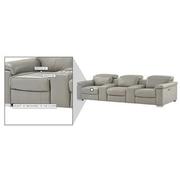 Charlie Light Gray Home Theater Leather Seating with 5PCS/2PWR  alternate image, 11 of 11 images.