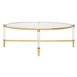 Living Rooms Coffee Tables El Dorado Furniture Cynthia Oval Coffee Table