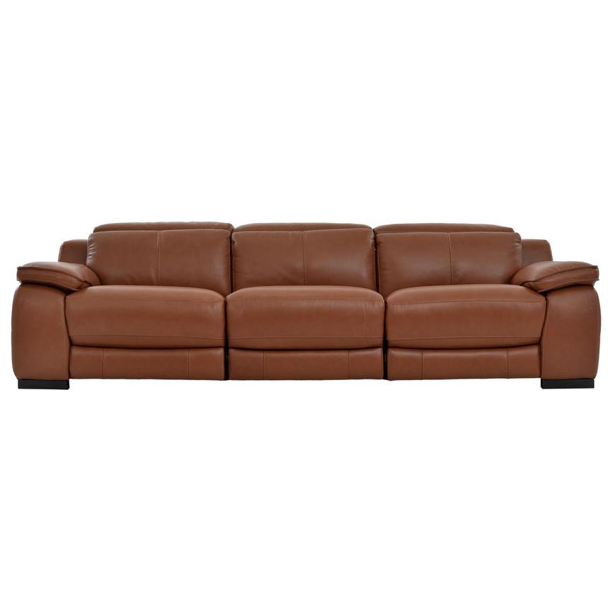 Gian Marco Tan Oversized Leather Sofa  main image, 1 of 9 images.