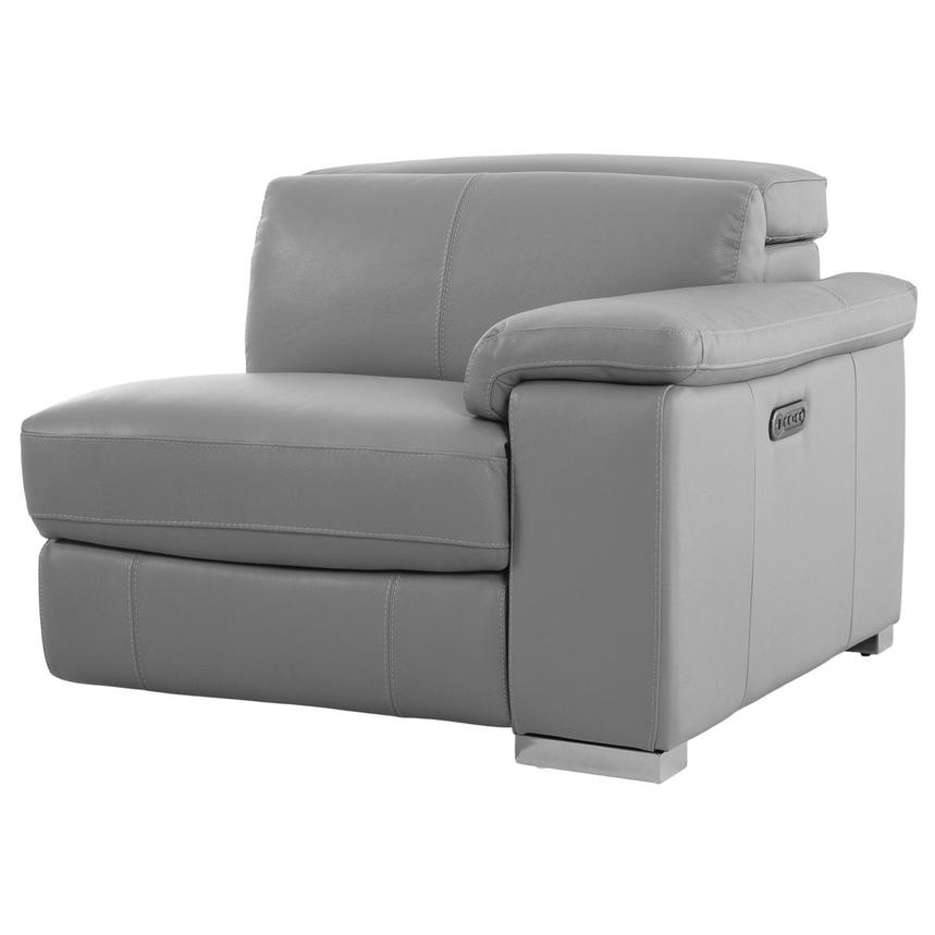 Charlie Light Gray Right Power Recliner  alternate image, 2 of 5 images.