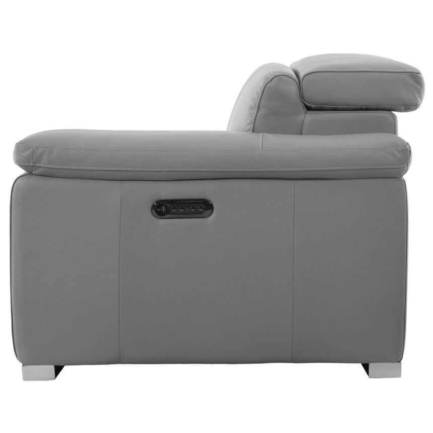 Charlie Light Gray Right Power Recliner  alternate image, 3 of 5 images.