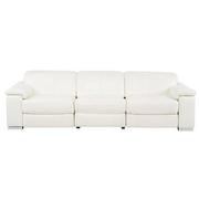 Charlie White Leather Power Reclining Sofa  main image, 1 of 10 images.