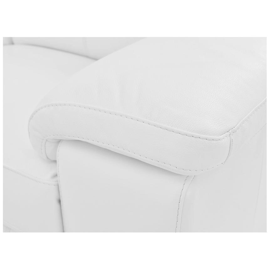 Charlie White Leather Power Reclining Sofa  alternate image, 8 of 9 images.