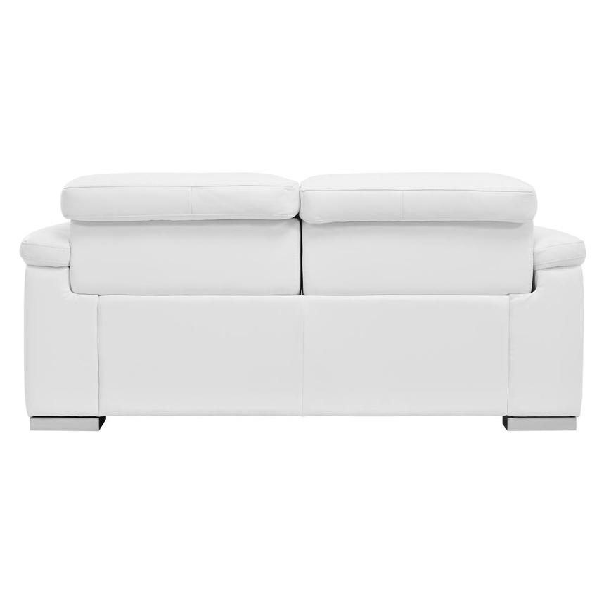 Charlie White Leather Power Reclining Loveseat  alternate image, 7 of 12 images.