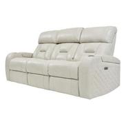 Gio Cream Leather Power Reclining Sofa  alternate image, 2 of 14 images.