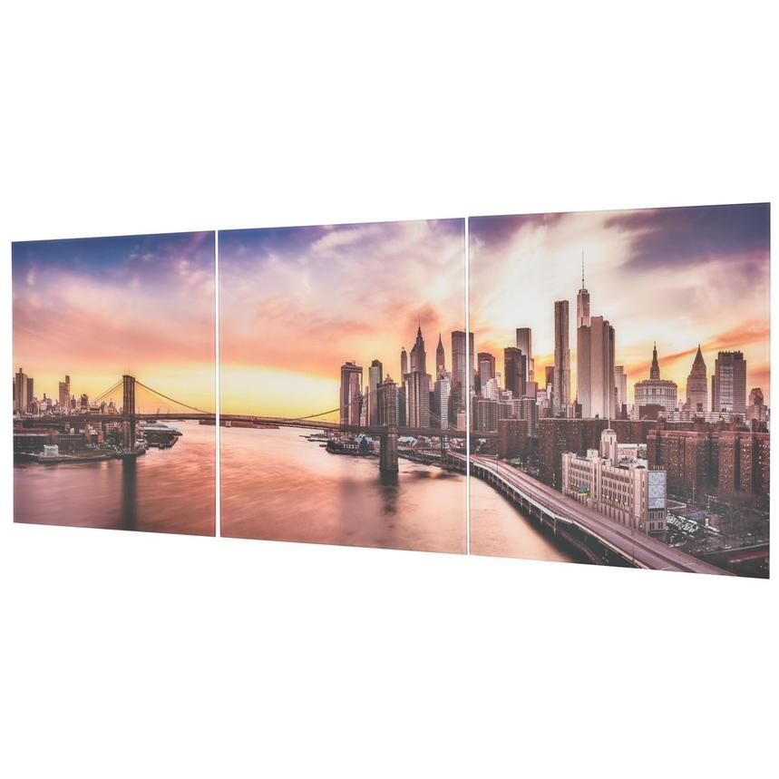 New York Set of 3 Acrylic Wall Art El Dorado Furniture