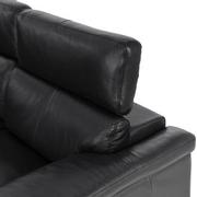 Charlie Black Leather Power Reclining Sectional with 6PCS/3PWR  alternate image, 8 of 12 images.