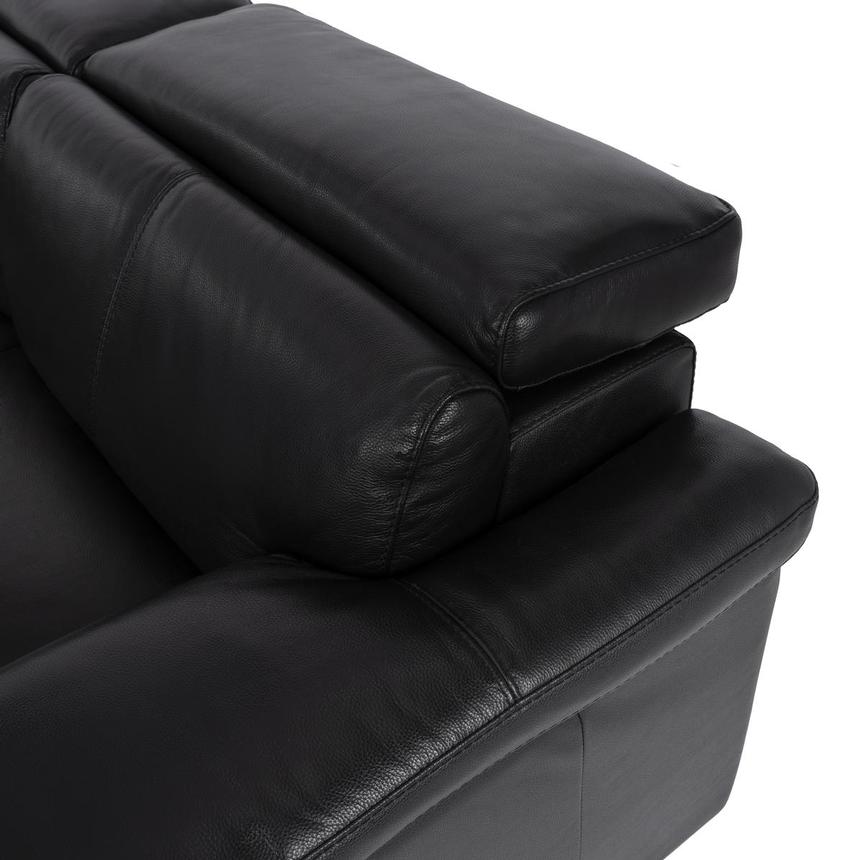 Charlie Black Home Theater Leather Seating with 5PCS/3PWR alternate image, 6 of 10 images.