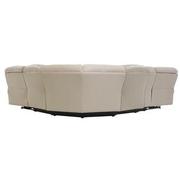 Cody Cream Leather Power Reclining Sectional with 6PCS/2PWR  alternate image, 4 of 8 images.