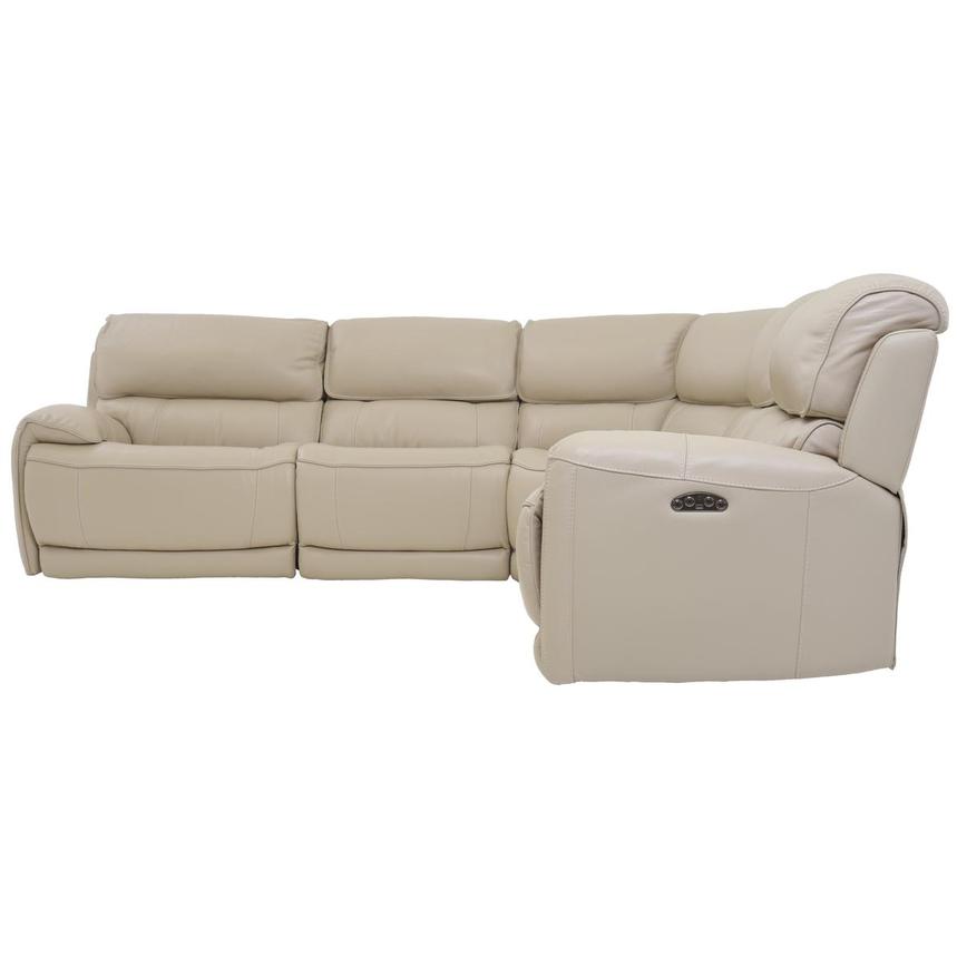Cody Cream Leather Power Reclining Sectional with 5PCS/3PWR  alternate image, 3 of 7 images.