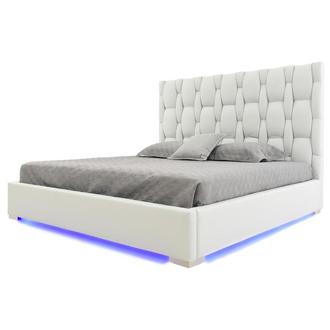Livia White Queen Platform Bed
