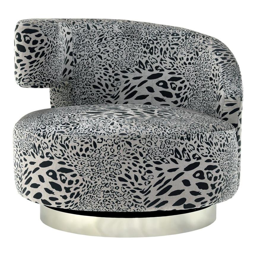 Grey animal print discount chair