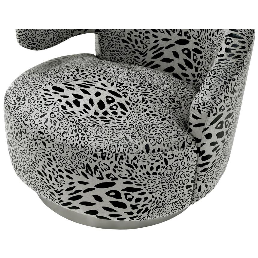 Okru Animal Print Swivel Chair El Dorado Furniture