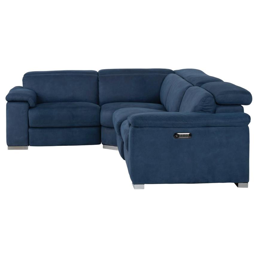 Karly Blue Power Reclining Sectional with 4PCS/2PWR  alternate image, 3 of 7 images.