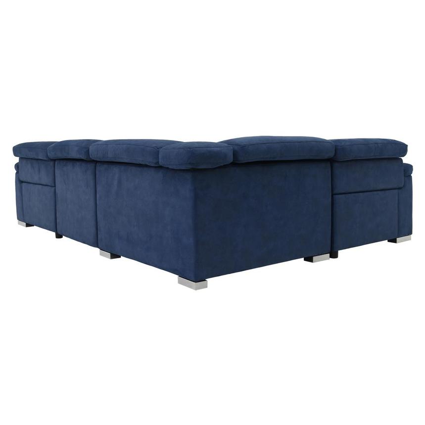 Karly Blue Power Reclining Sectional with 4PCS/2PWR  alternate image, 5 of 9 images.