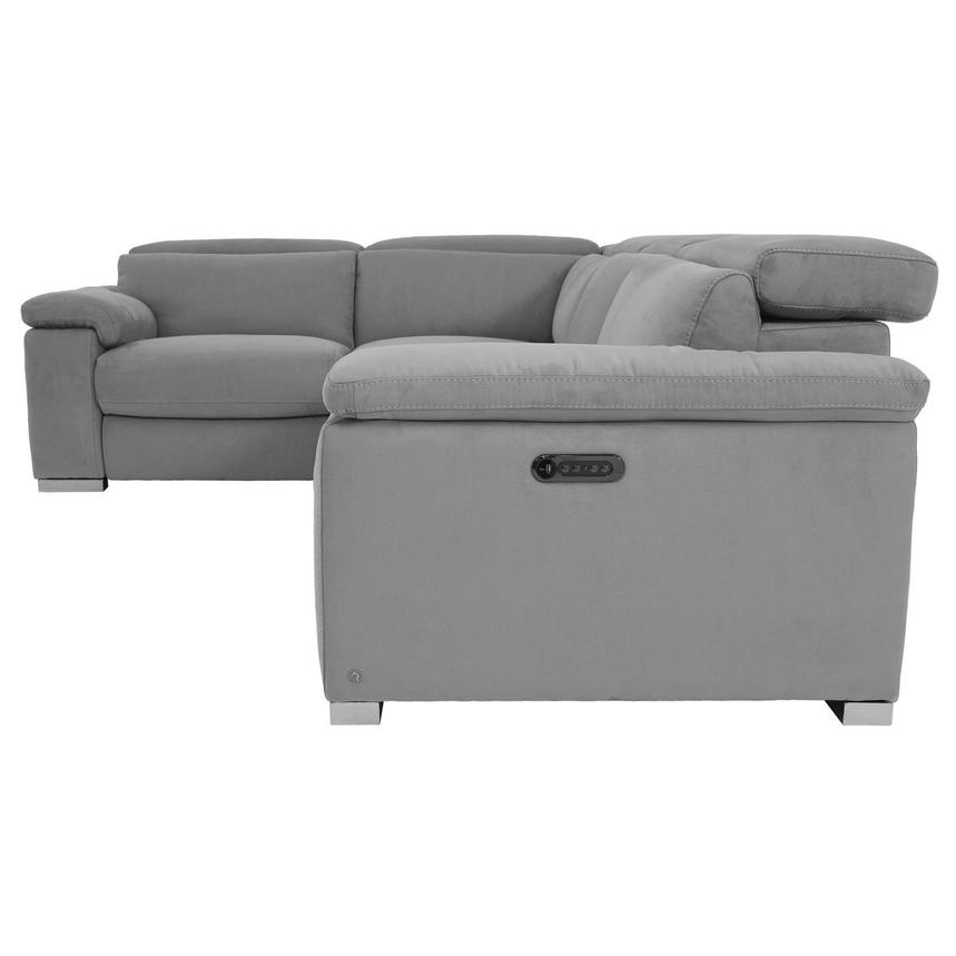 Karly Light Gray Power Reclining Sectional with 4PCS/2PWR  alternate image, 3 of 7 images.