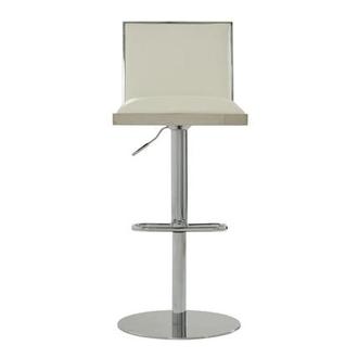 Allison White Adjustable Stool