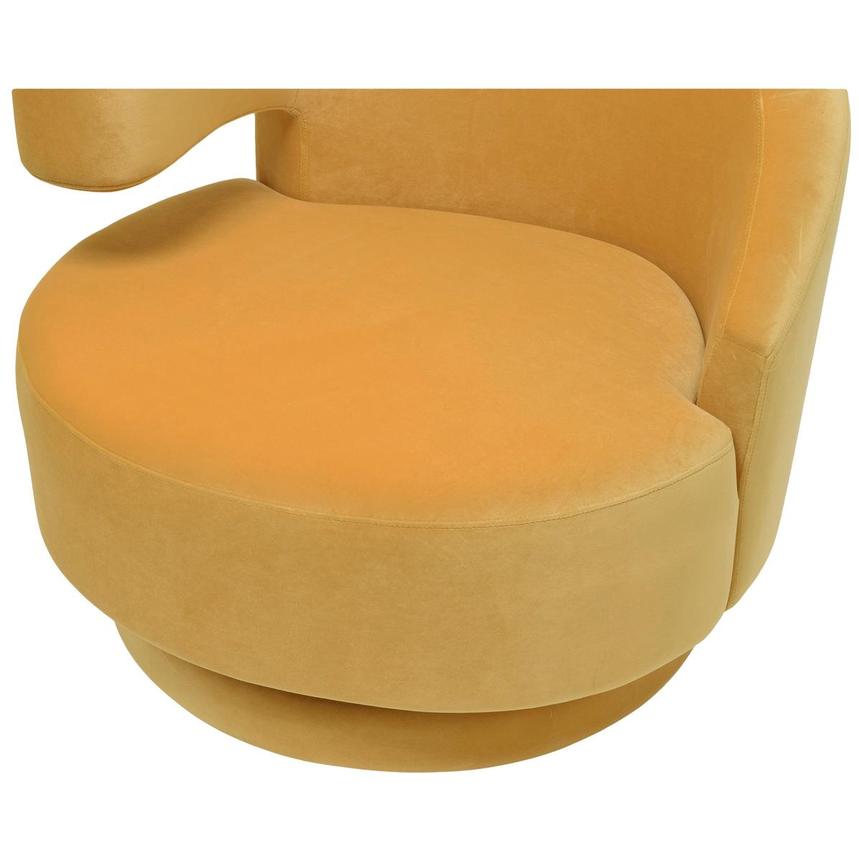 Okru Yellow Accent Chair w/2 Pillows  alternate image, 7 of 11 images.