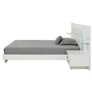 Ally White King Platform Bed w/Nightstands  alternate image, 5 of 17 images.