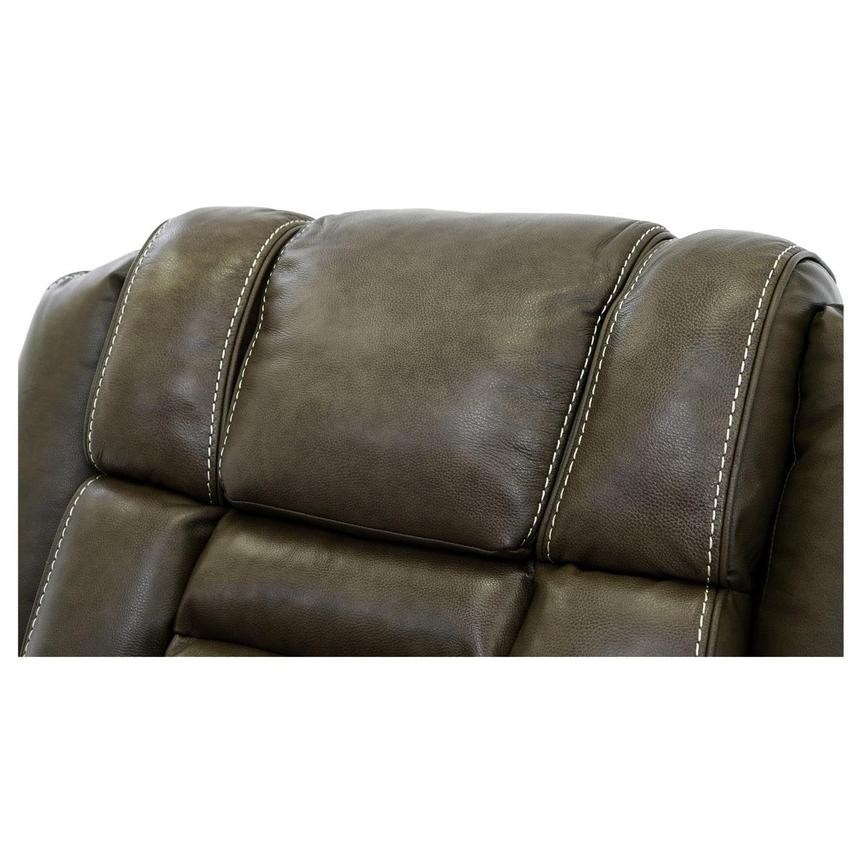 Damon Brown Leather Power Recliner  alternate image, 8 of 12 images.