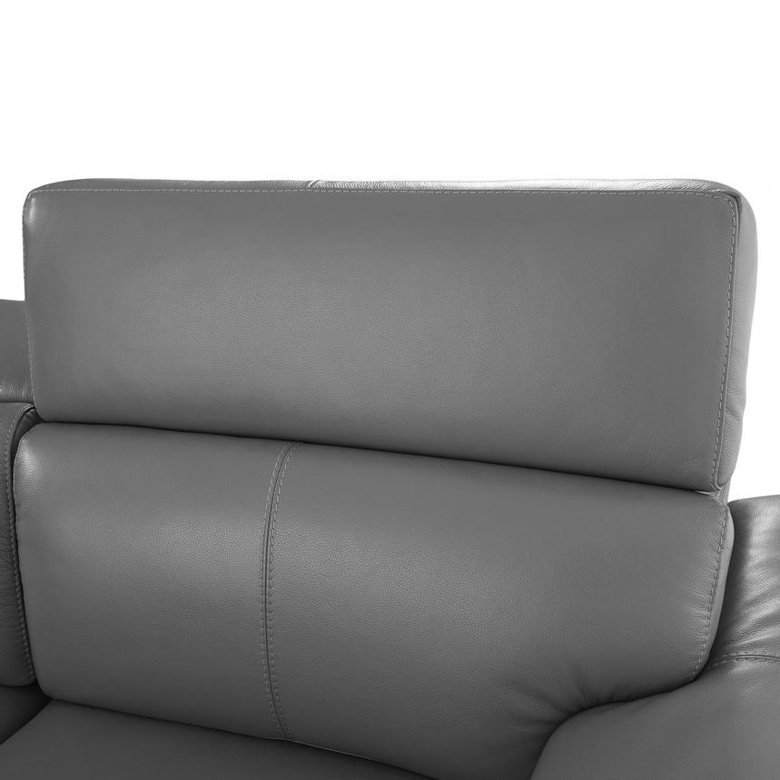 Charlie Gray Home Theater Leather Seating with 5PCS/3PWR  alternate image, 10 of 14 images.