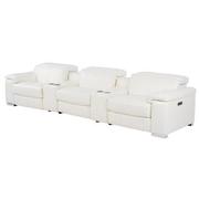 Charlie White Home Theater Leather Seating with 5PCS/3PWR  alternate image, 4 of 11 images.