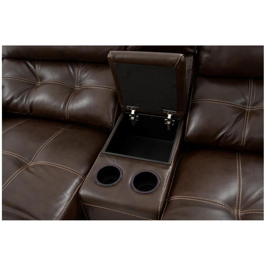 Stallion Brown Home Theater Leather Seating with 5PCS/3PWR  alternate image, 7 of 10 images.